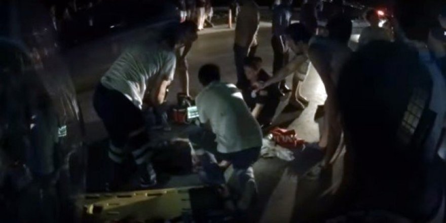 O kaza sonrası yaşananlar kask kamerasında