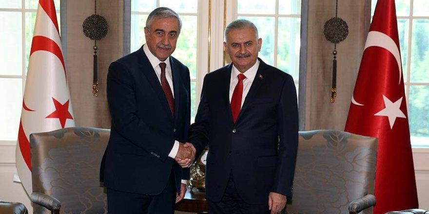 Başbakan Yıldırım, KKTC Cumhurbaşkanı Akıncı ile bir araya geldi
