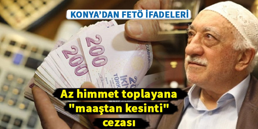 Az himmet toplayana "maaştan kesinti" cezası