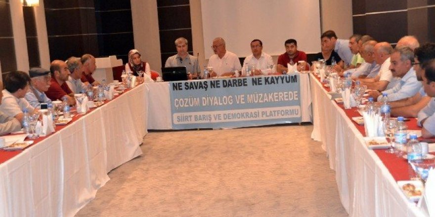 Siirt Barış İnisiyatifi: “Çatışma ortamı bir an önce sonlandırılmalı”