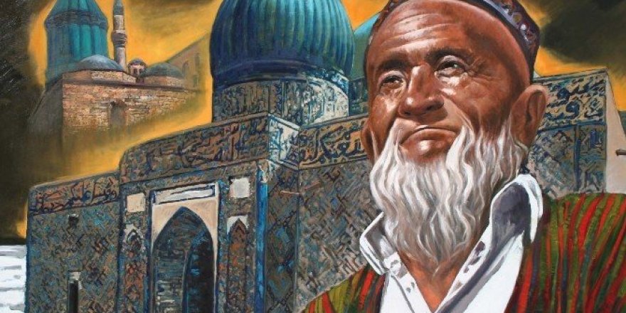 UNESCO’nun 2016 Hoca Ahmet Yesevi yılı anısına ‘63’ isimli portre resmedildi