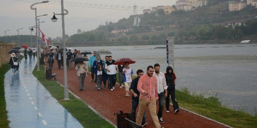 Gölkay Park 2. etapta ilk yürüyüş yapıldı