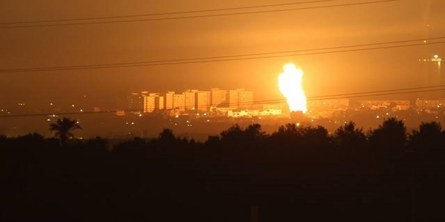 İsrail'den Gazze'ye 70 füzeyle hava saldırısı