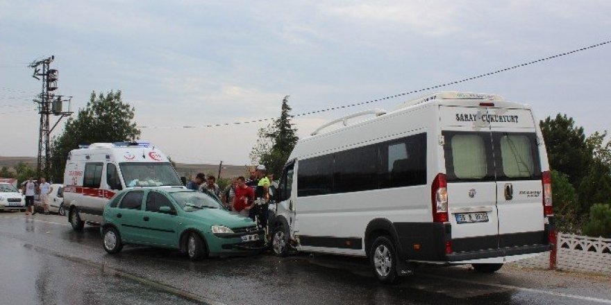 Tekirdağ’da trafik kazası: 3 yaralı