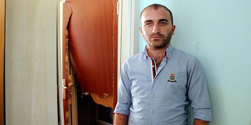 Elazığ'da yurdu zarar gören üniversitelilerden teröre tepki