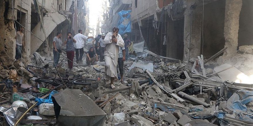 Halep'te hava saldırısı: 14 ölü