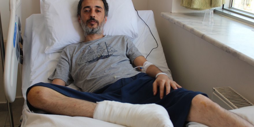 Basketbol oynarken kırılan topuğu ameliyatla tedavi edildi