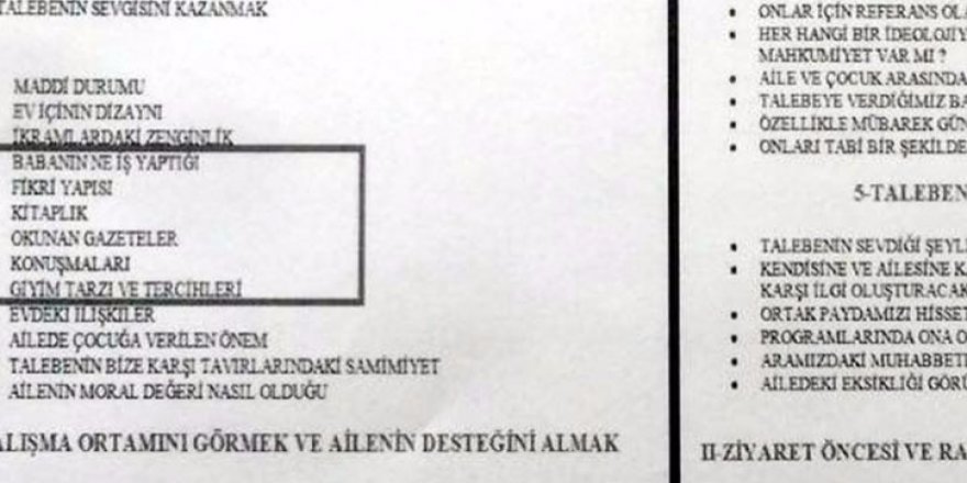 FETÖ, eğitim verdiği öğrencilerin ailelerini "fişlediği" ortaya çıktı