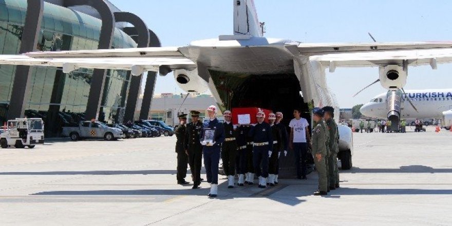 Şehit Onbaşının naaşı Konya’ya getirildi