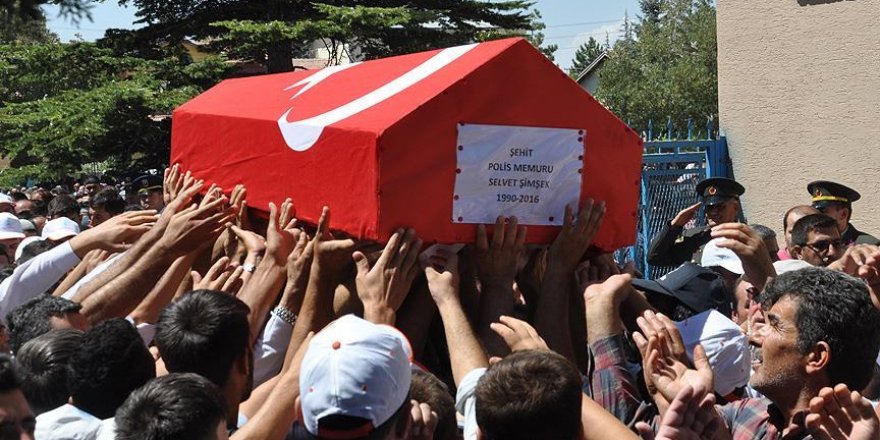 Konyalı şehit polis memuru Şimşek son yolculuğuna uğurlandı