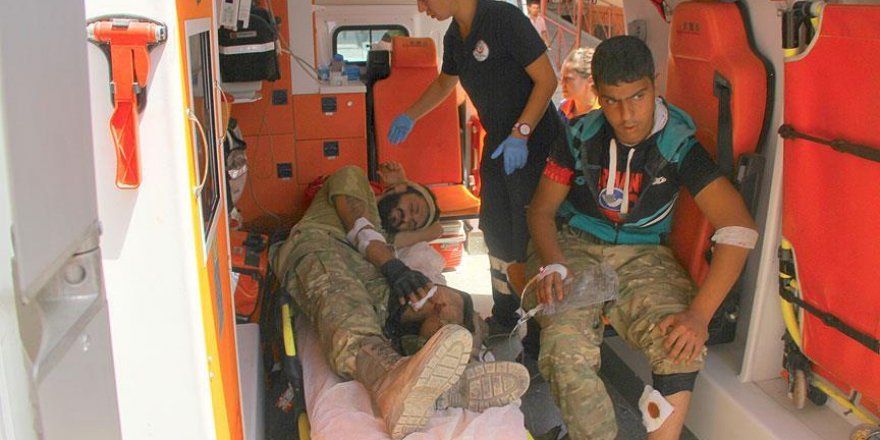 Operasyonda yaralanan 3 ÖSO mesubu Gaziantep'e getirildi