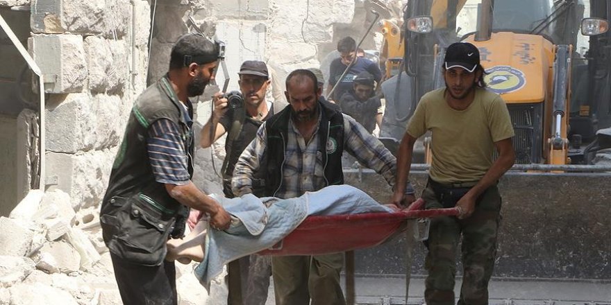 Halep'e varil bombalı saldırı: 15 ölü