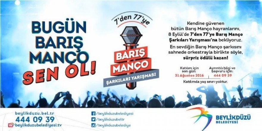 Barış Manço şarkılarını 7’den 77’ye herkes söyleyecek