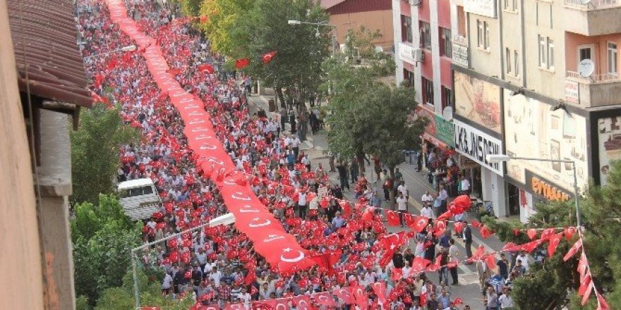 Bingöl’de “Teröre Lanet, Huzura Davet” mitingi