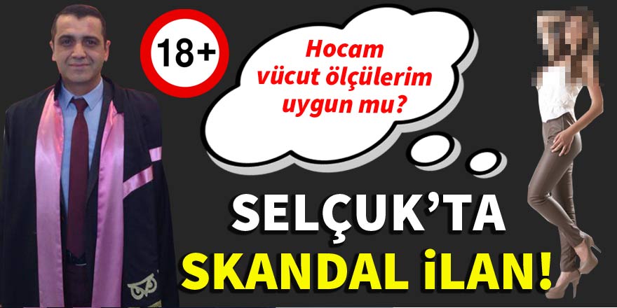 Selçuk Üniversitesi'nde skandal ilan