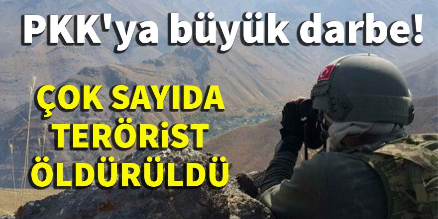 PKK'ya büyük darbe, çok sayıda terörist öldürüldü