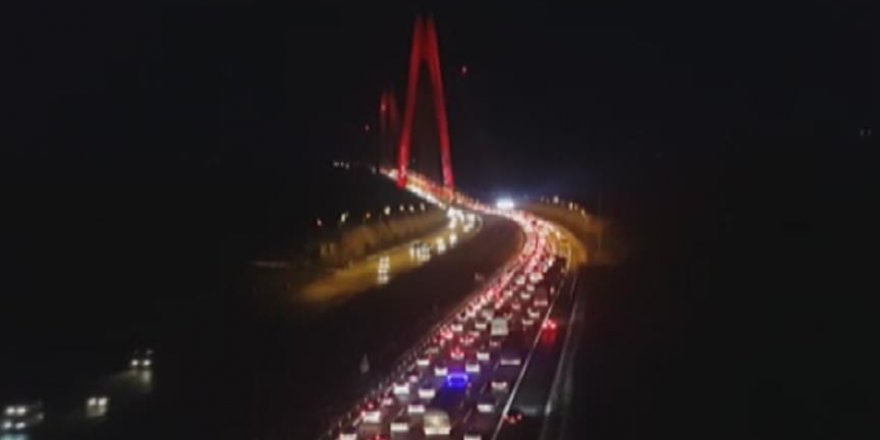Yavuz Sultan Selim Köprüsü'nde yoğun trafik
