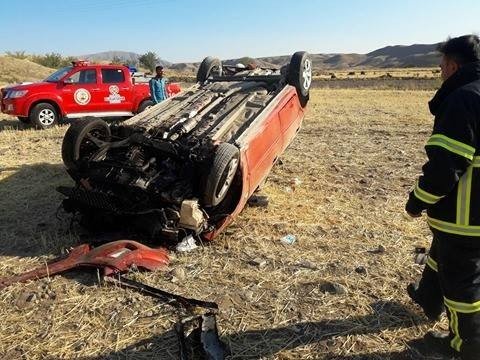 Malatya’da otomobil takla attı: 3 yaralı