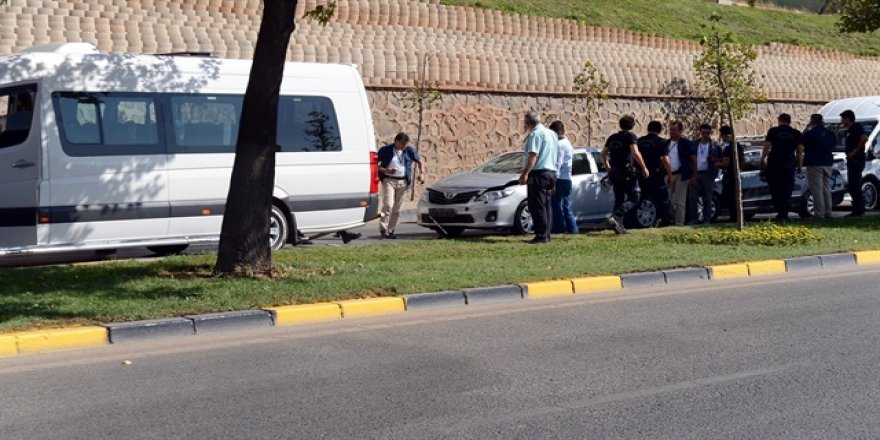 Cumhurbaşkanı Erdoğan'ın konvoyunda kaza