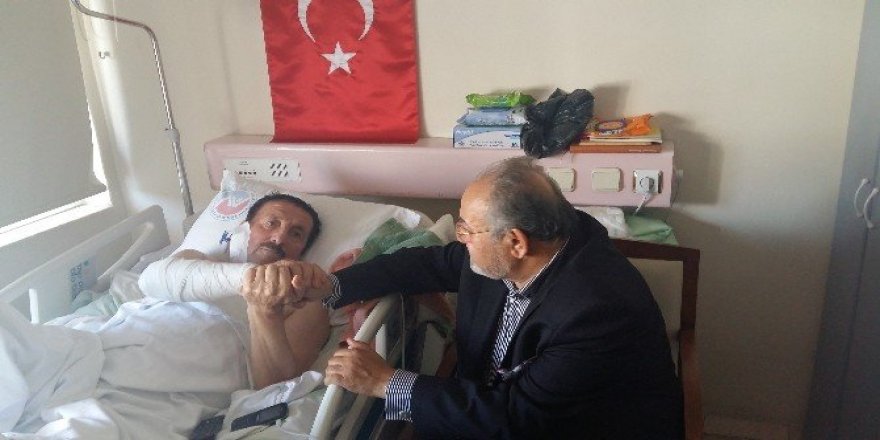Milletvekili Uslu Yaralı Polis’i Ziyaret Etti
