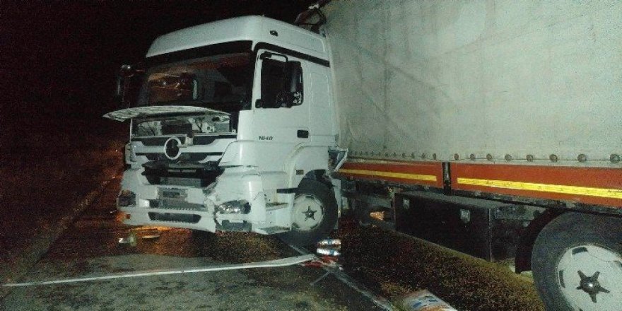 Kamyonunu tamir ederken TIR’ın çarptğı sürücü öldü