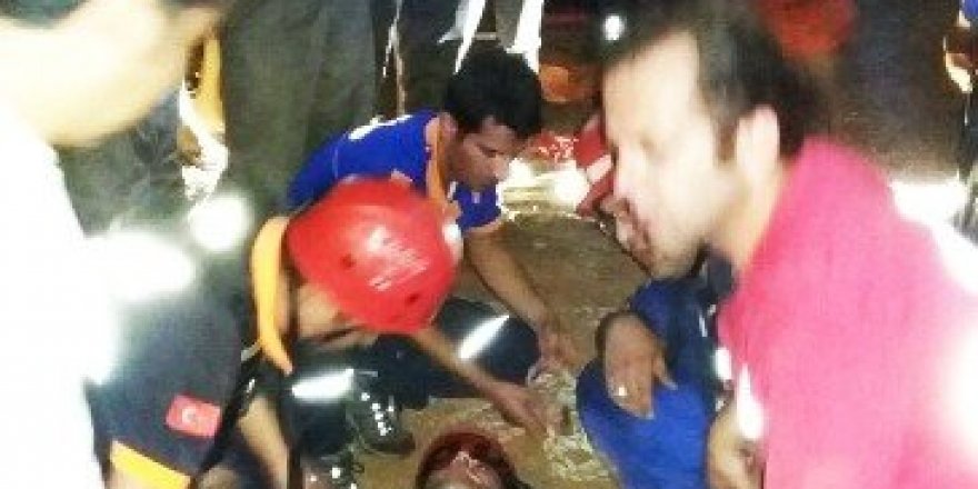 Denize uçan araç sürücüsü kurtardı
