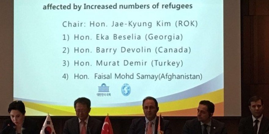 Türk milletvekili, Güney Kore’de Avrupa’yı sözünü tutmamakla suçladı