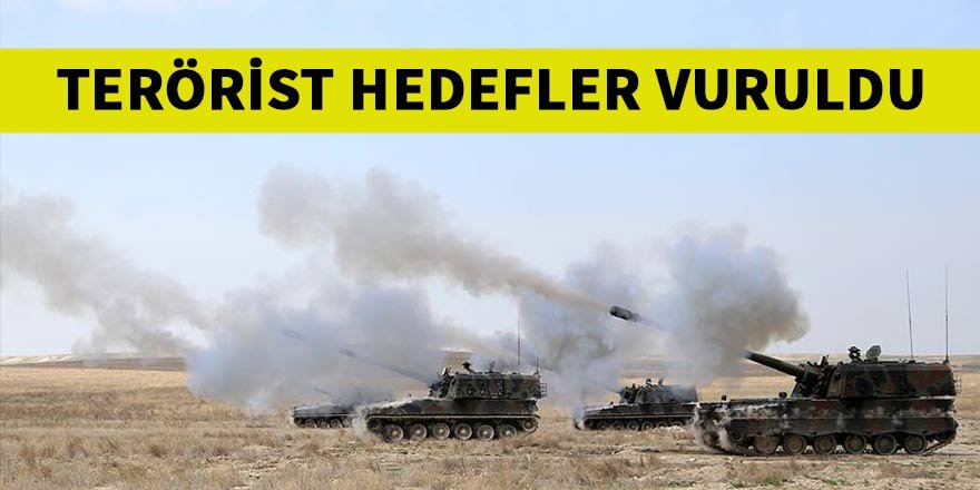 Fırat Kalkanı Harekatı'nda terörist hedefler vuruldu