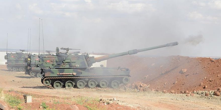 TSK: 15 hedef 99 obüs atışıyla vuruldu