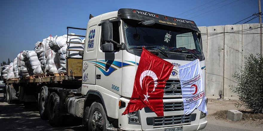 Gazze'ye Türkiye'den gönderilen yardımların dağıtımı tamamlandı