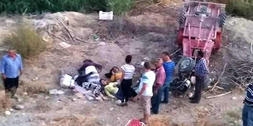 Taktak motoru uçuruma yuvarlandı: 6 yaralı