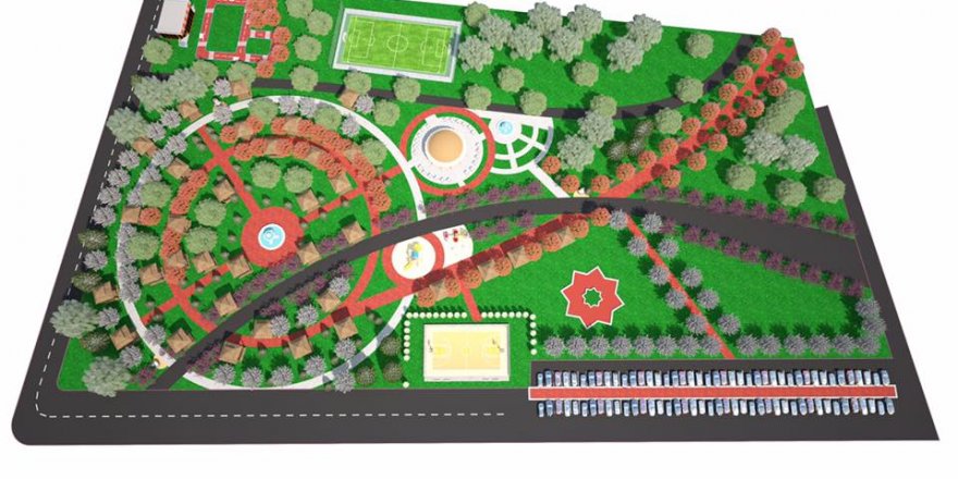 Çumra'da park çalışmaları