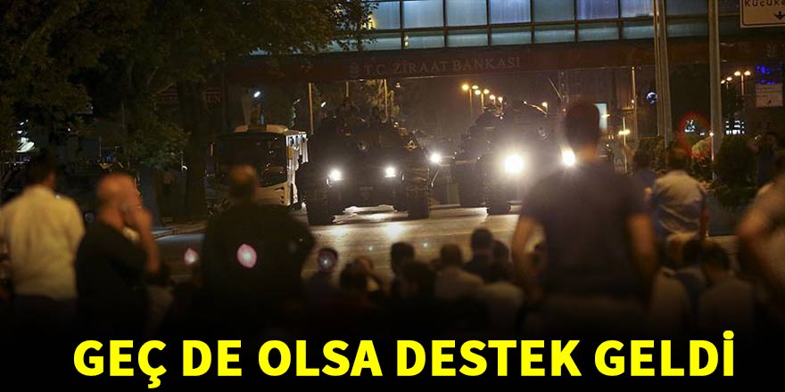 Darbe girişimine karşı dünyadan Türkiye'ye destek