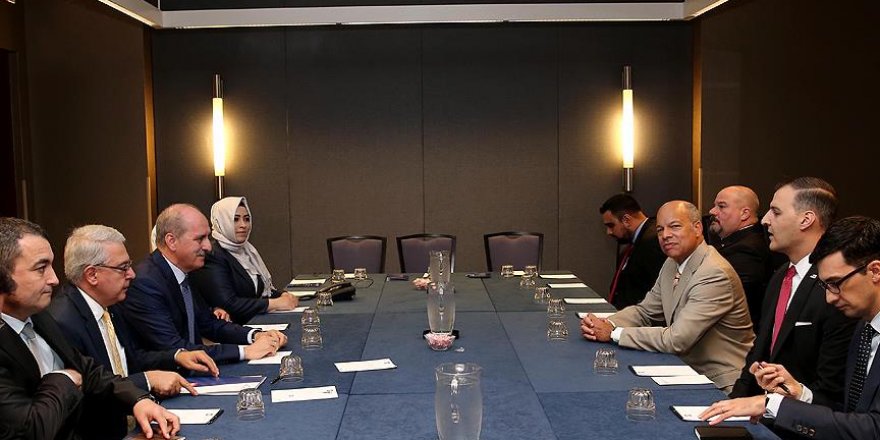 Kurtulmuş ABD İç Güvenlik Bakanı Johnson ile görüştü
