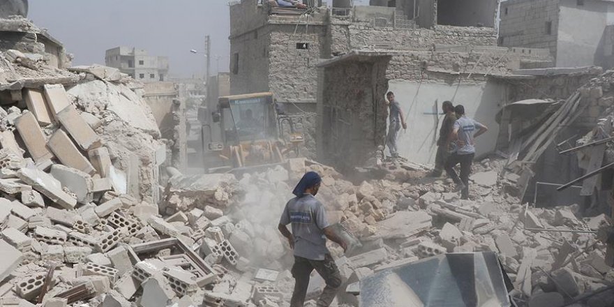 Rejim güçleri Halep'e varil bombasıyla saldırdı