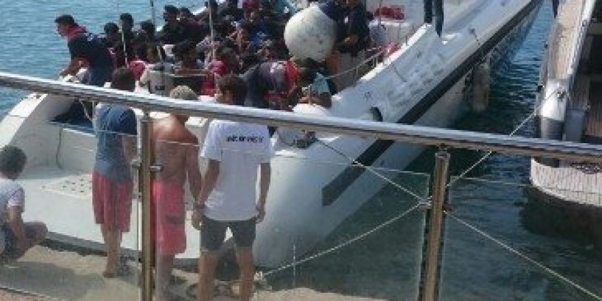 Antalya’da 58 kaçak ve sığınmacı yakalandı