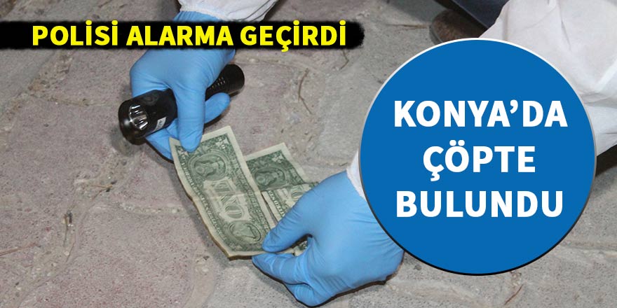Konya’da çöpte iki adet 1 dolar bulundu