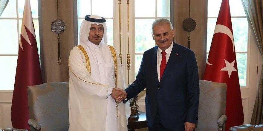 Yıldırım Katar Başbakanı Al Sani ile bir araya geldi