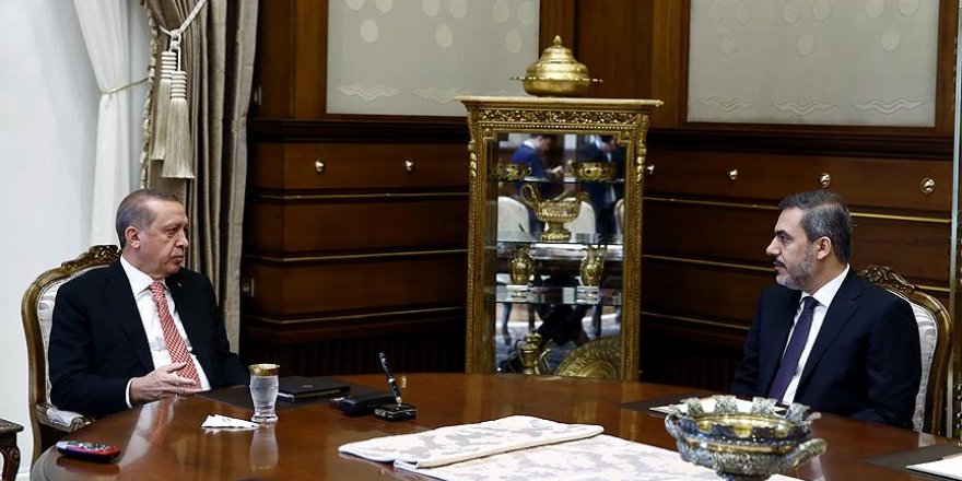 Cumhurbaşkanı Erdoğan MİT Müsteşarı Fidan'ı kabul etti