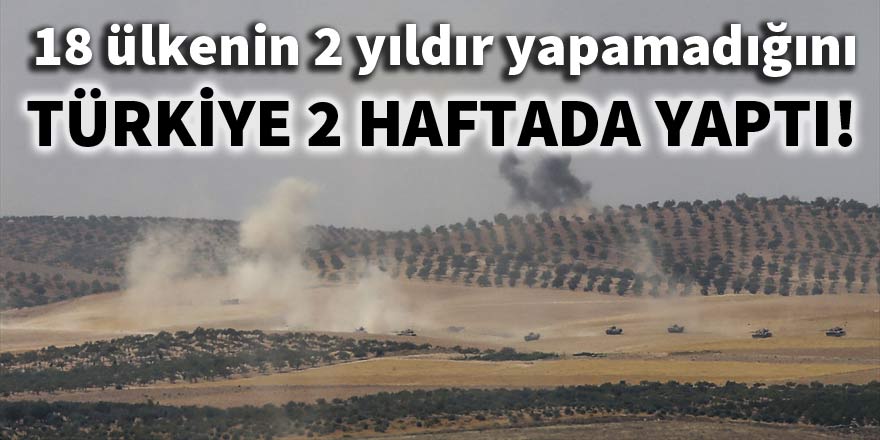 18 ülkenin 2 yıldır yapamadığını Türkiye 2 haftada yaptı!
