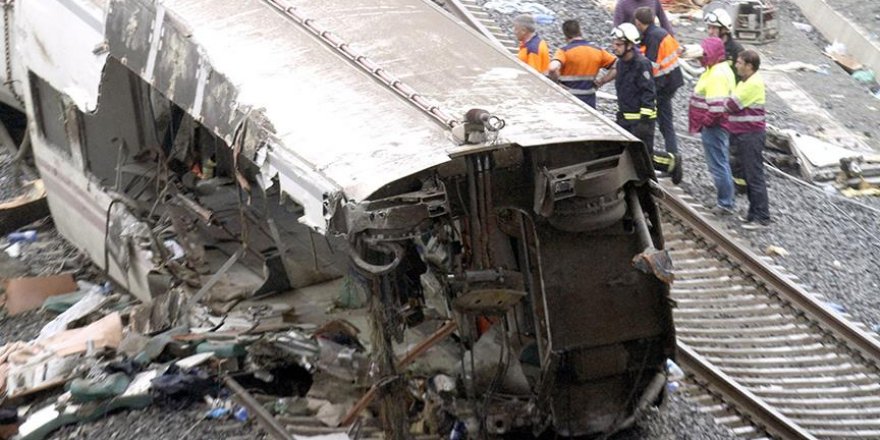 İspanya'da tren kazası