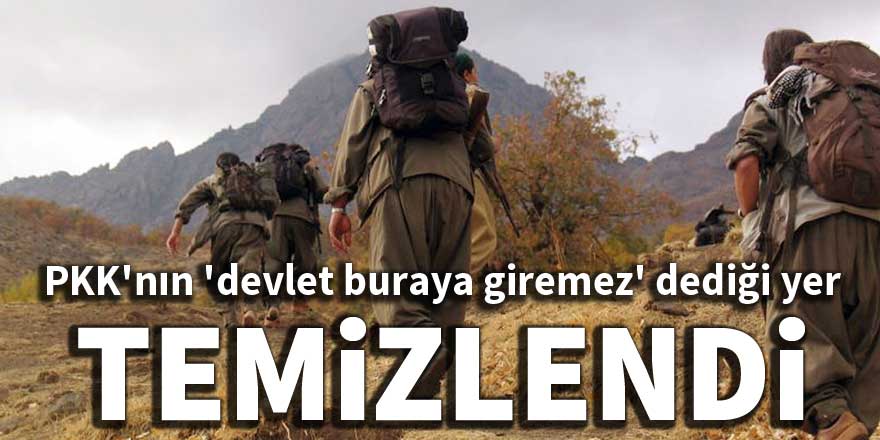 'Devlet buraya giremez' dedikleri bölge temizlendi