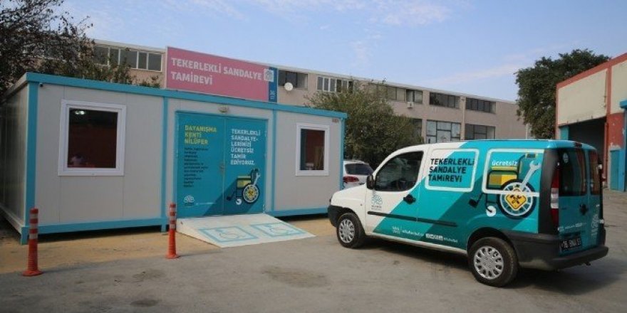 Tekerlekli sandalyelerin tamiri Nilüfer Belediyesi’nden