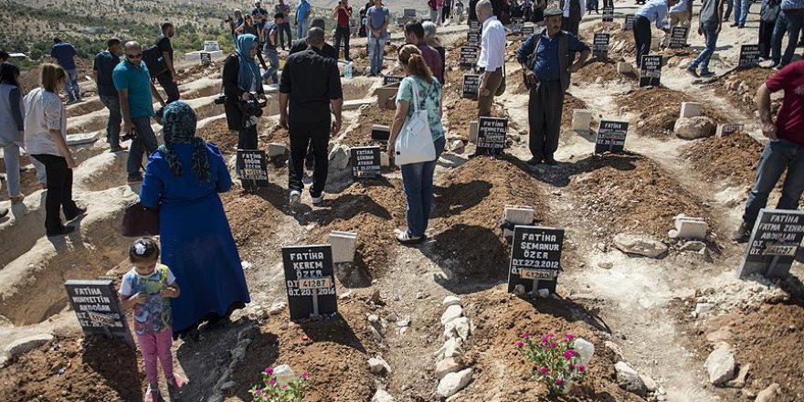 Terör saldırısında yaşamını yitirenler ziyaret edildi