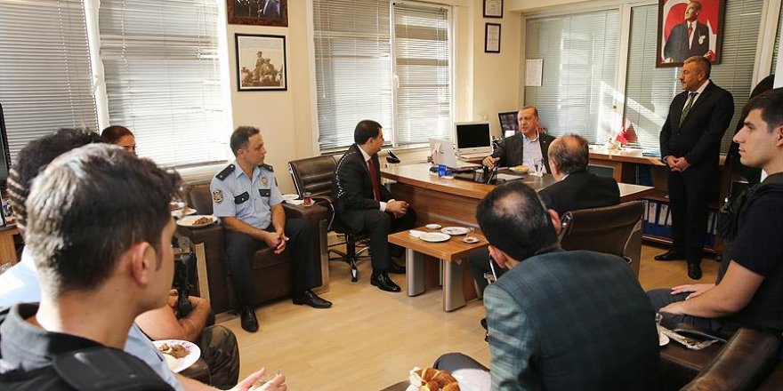 Erdoğan, Şehit Kemal Aykut Genç Polis Merkezi'ni ziyaret etti
