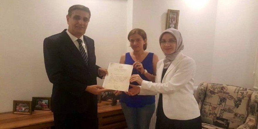 Şehit eşine Başbakan’dan el yazılı mektup