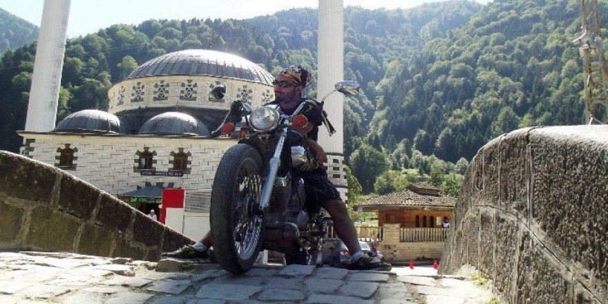Motosiklet kazası kameralara yansıdı