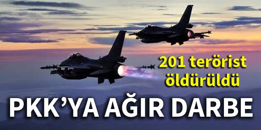 PKK'ya ağır darbe :201 terörist öldürüldü