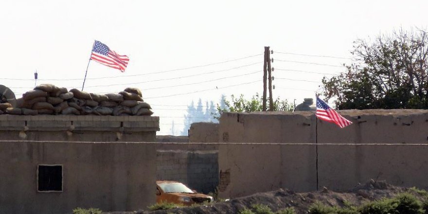 PYD 'karargahı'nda ABD bayrağı