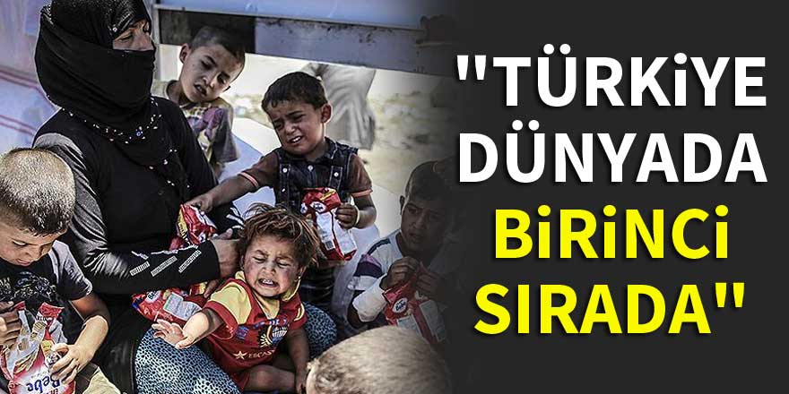 'Türkiye, sığınmacı kabul etmek konusunda dünyada birinci'